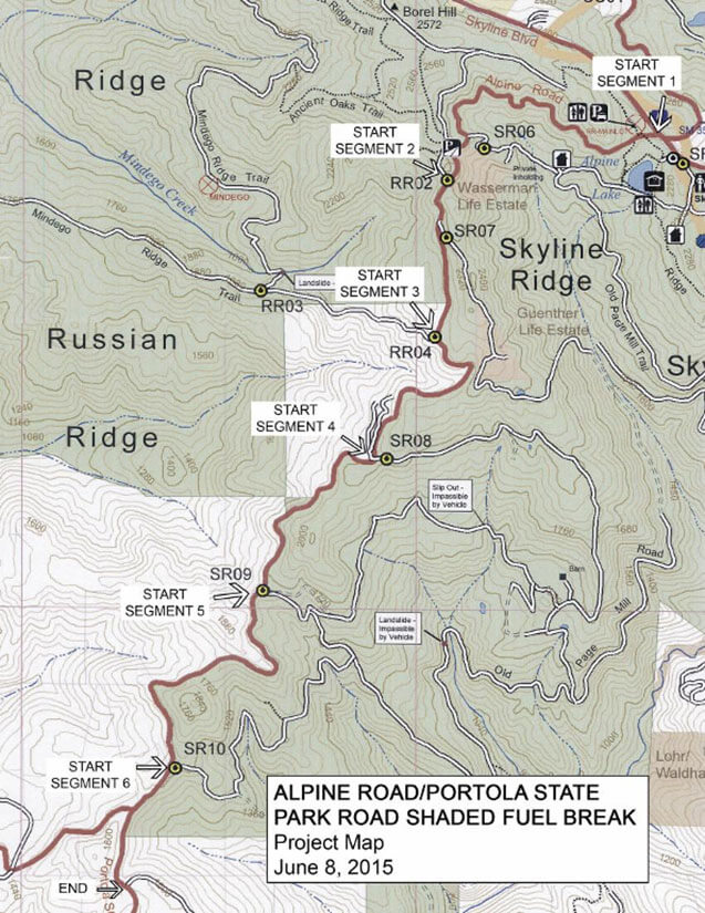 project-map-alpine-road Defensible space - vertical and horizontal measurements